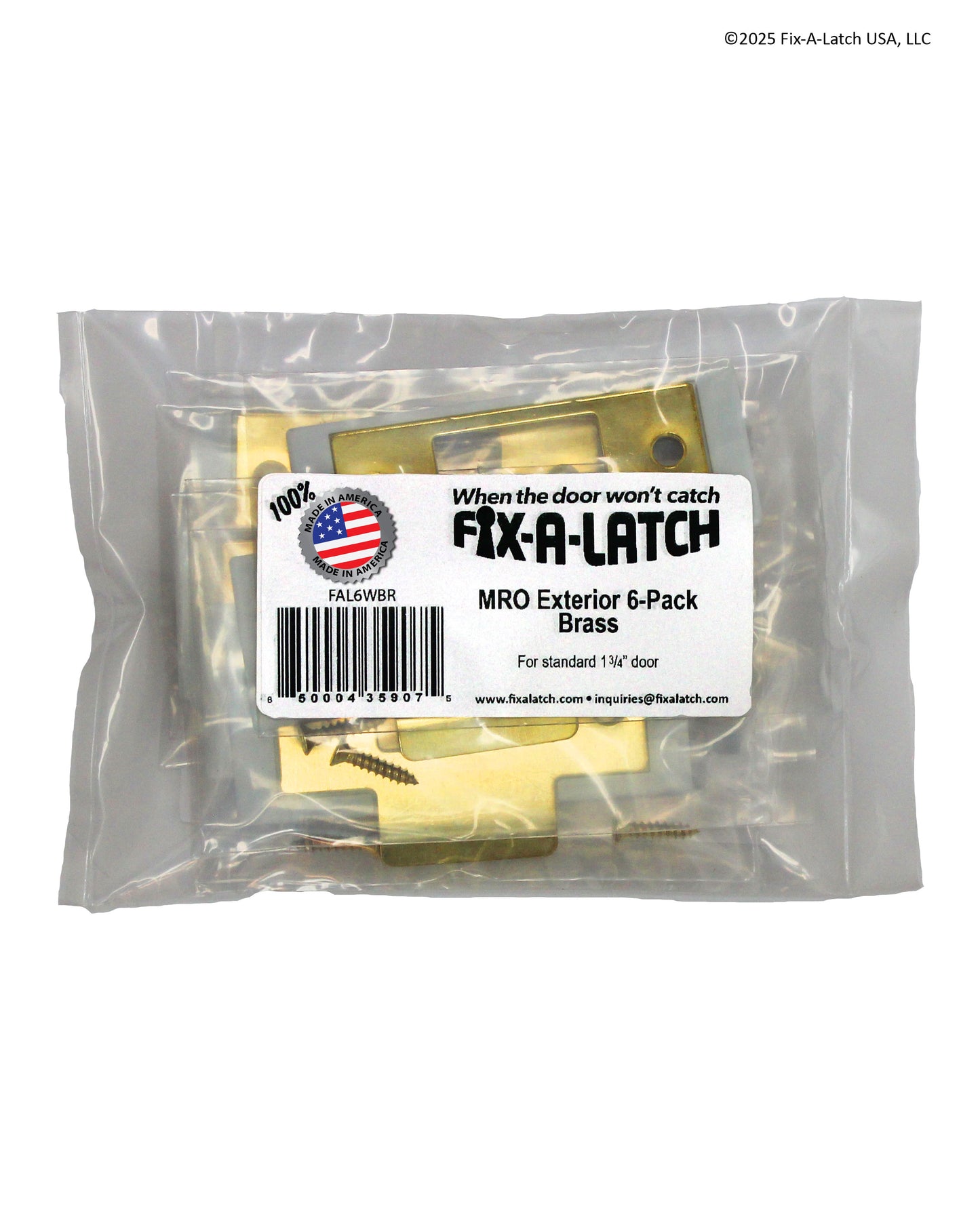 MRO Exterior 6-Pack with Brass Finish