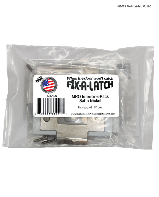 MRO Interior 6-Pack with Satin Nickel Finish