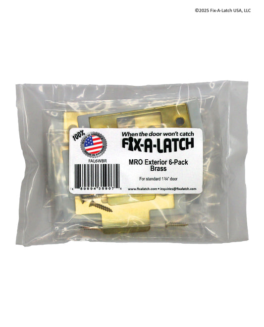MRO Exterior 6-Pack with Brass Finish