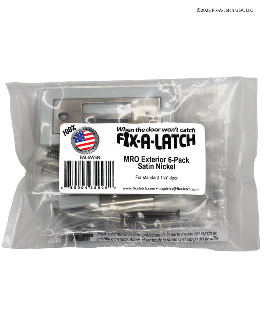 MRO Exterior 6-Pack with Satin Nickel Finish