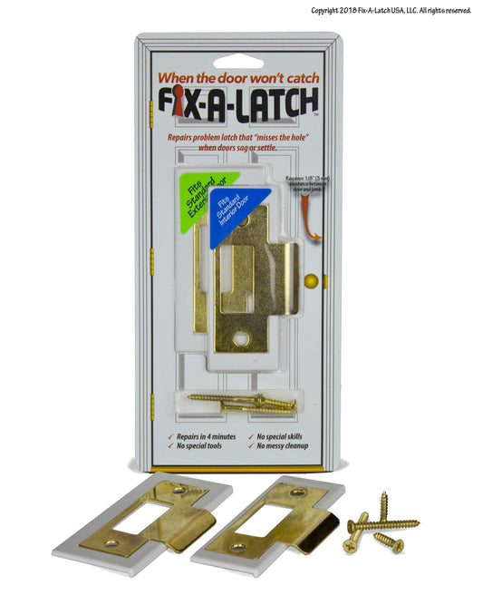 Mixed 2-Pack with Brass Finish - Fix-A-Latch