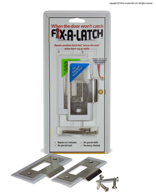 Mixed 2-Pack with Satin Nickel Finish - Fix-A-Latch